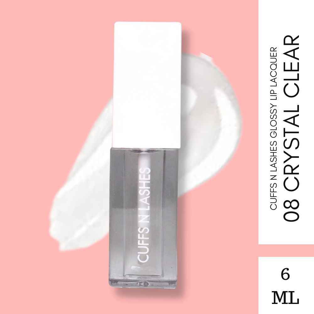 Buy Cuffs N Lashes Lip Gloss, Crystal Clear, 08 - 6 ml - Purplle