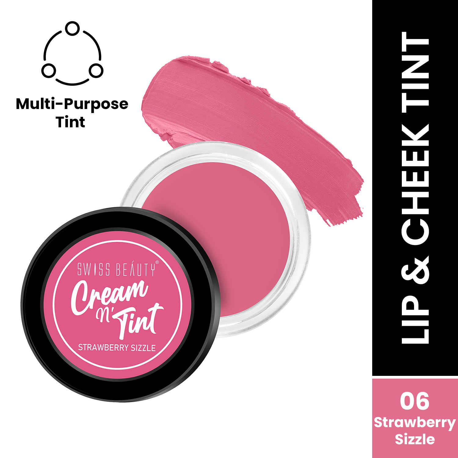 Buy Swiss Beauty Lip & Stawberry Sizzle 8g - Purplle