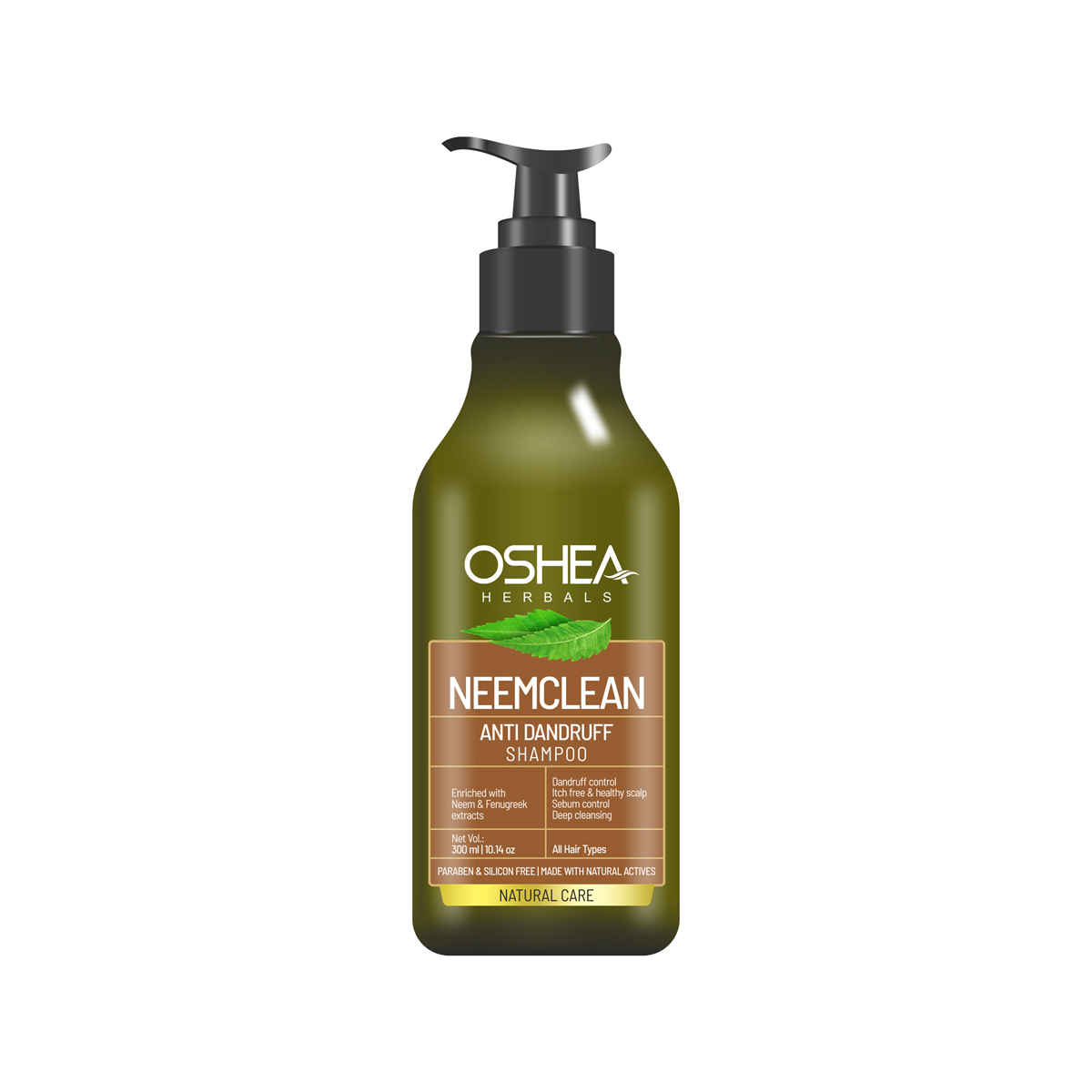 Buy OSHEA HERBALS NEEMCLEAN Antidandruff Shampoo-300 - 300 ml - Purplle