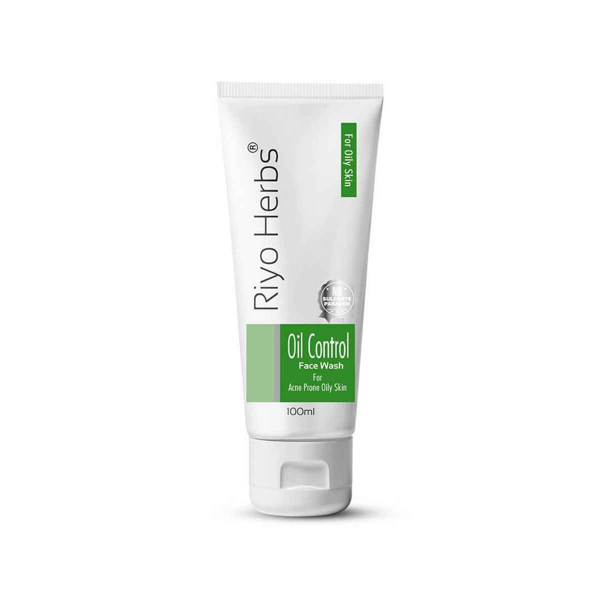 Buy Riyo Herbs Oil Control Facewash for Clean & Oil Free Skin, Neem & Aloe Vera Extracts - 100 ml - Purplle