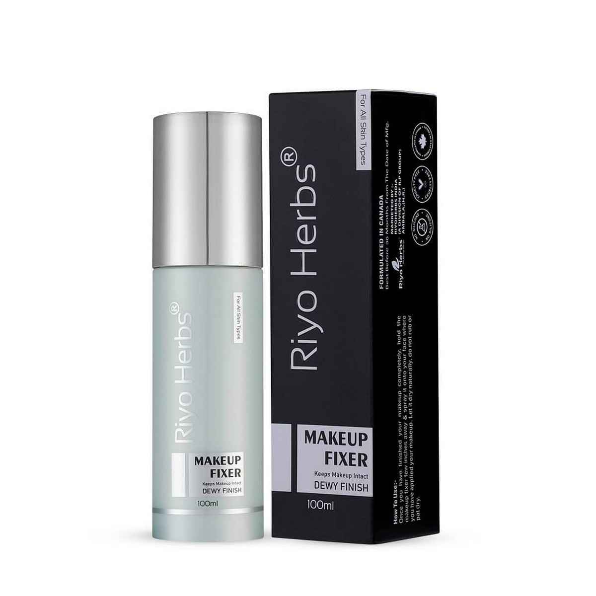 Buy Riyo Herbs Makeup Fixer Dewy Finish With Vitamin E & Tea Tree Oil Extracts, 100 ml - Purplle