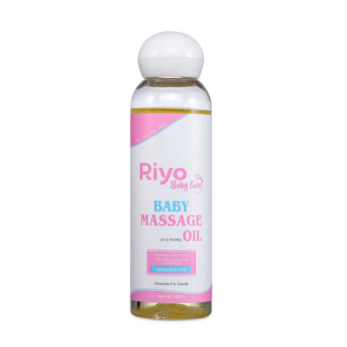 Buy Riyo Baby Care Massage Oil With Olive & Coconut Oil For Soft & Healthy Skin, 100ml - Purplle