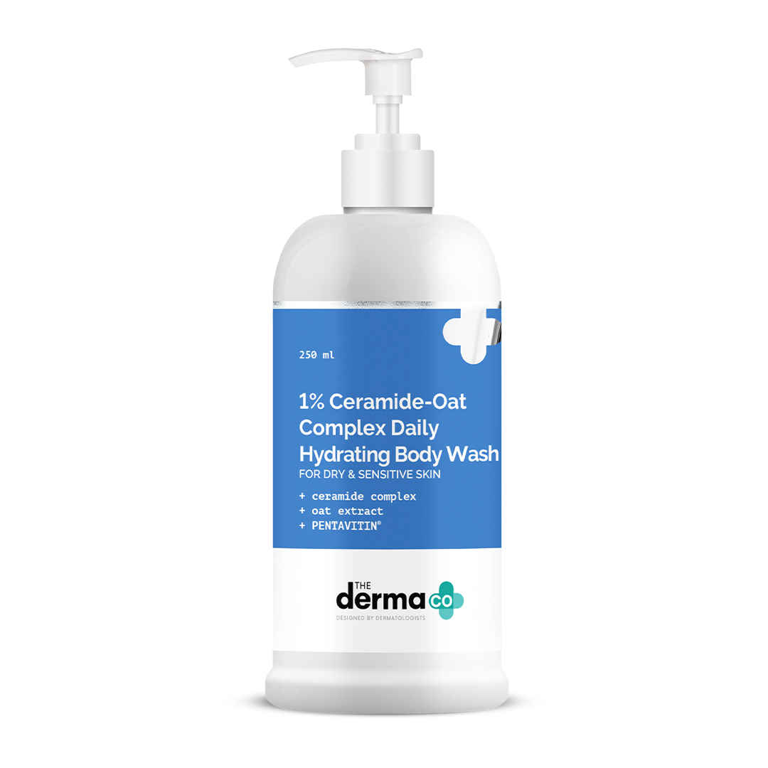 Buy The Derma co 1% Ceramide-Oats Complex Daily Hydrating Body Wash with Ceramides, Oat Extract & PENTAVITIN® - 250 ml - Purplle