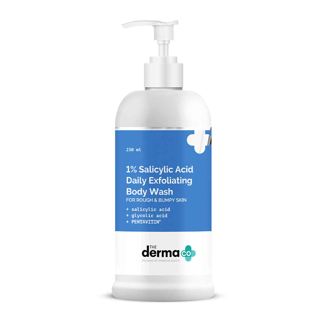 Buy The Derma co. 1% Salicylic Acid Daily Exfoliating Body Wash with Salicylic Acid , Glycolic Acid & PENTAVITIN® - 250 ml - Purplle