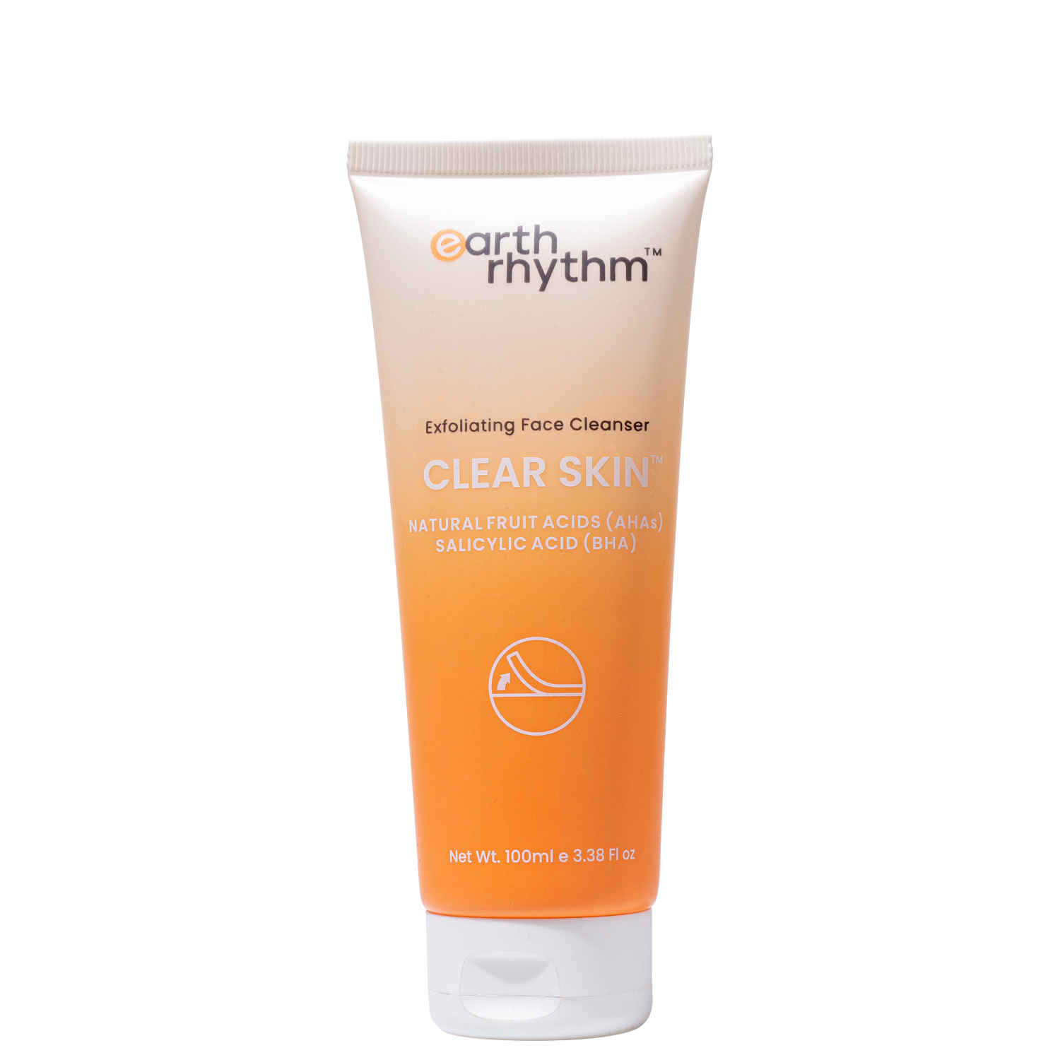 Buy Earth Rhythm Exfoliating Face Cleanser With AHAs & BHAs | Retains Skin Moisture, Prevent Acne, Clear Pores | for Normal, Oily & Combination Skin | Men & Women - 100 ML - Purplle