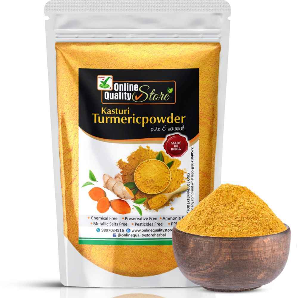 Buy Online Quality Store Kasturi Turmeric Powder - 900 g |kasturi haldi |kasturi haldi powder for face beauty |kasturi Manjal Wild Turmeric Powder for Skin Whitening-900g{turmic_900} - Purplle