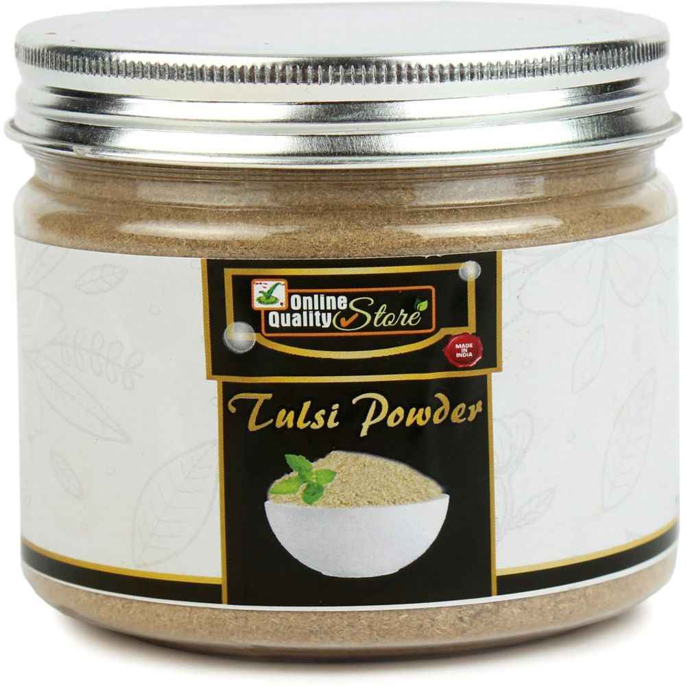 Buy Online Quality Store Tulsi Powder - 150 g |tulsi powder for face organic |tulsi leaf powder |Tulsi Leaf/Leaves/Ocimum Sanctum |Holy Basil Powder for Skin & Hair |Ocimum Sanctum{Jar_tulsi_powder_150g} - Purplle