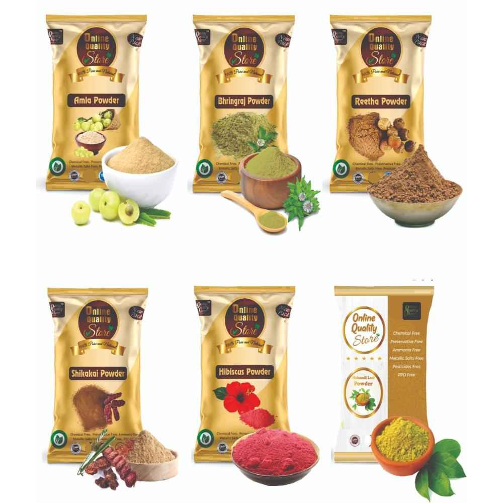 Buy Online Quality Store Reetha +Amla +Shikakai +Bhringraj +Hibiscus +Mehandi powder for hairs |Aritha|Reetha|Ritha|Soapnuts (Sapindus Mukorossi)-300 gm{hibiscombo_mehend_50gm} - Purplle