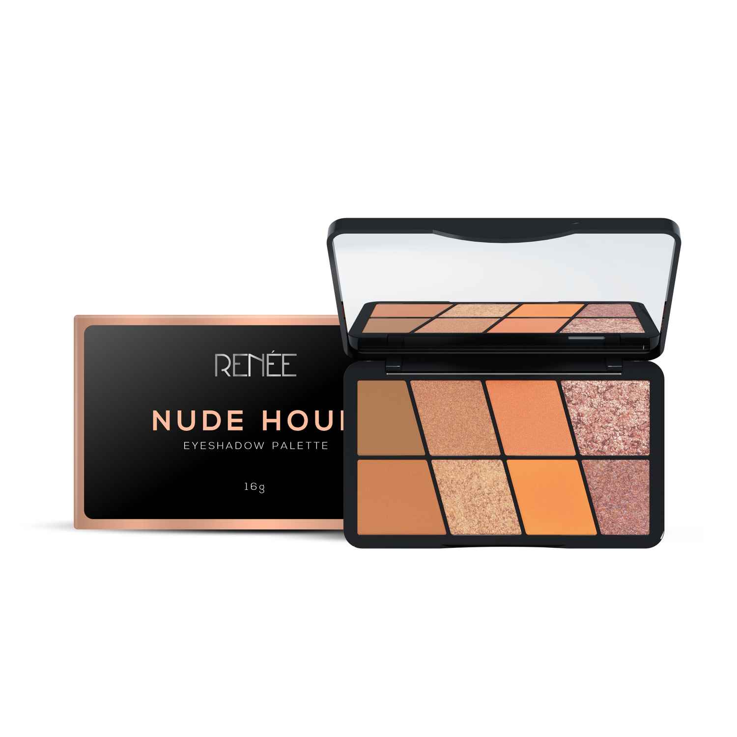 Buy RENEE Eyeshadow Palette, Long Lasting, High Pigmented Multicolor Eye Makeup with Mattes & Shimmers, Hour Eyeshadow, Nude Hour - 16 Gm - Purplle