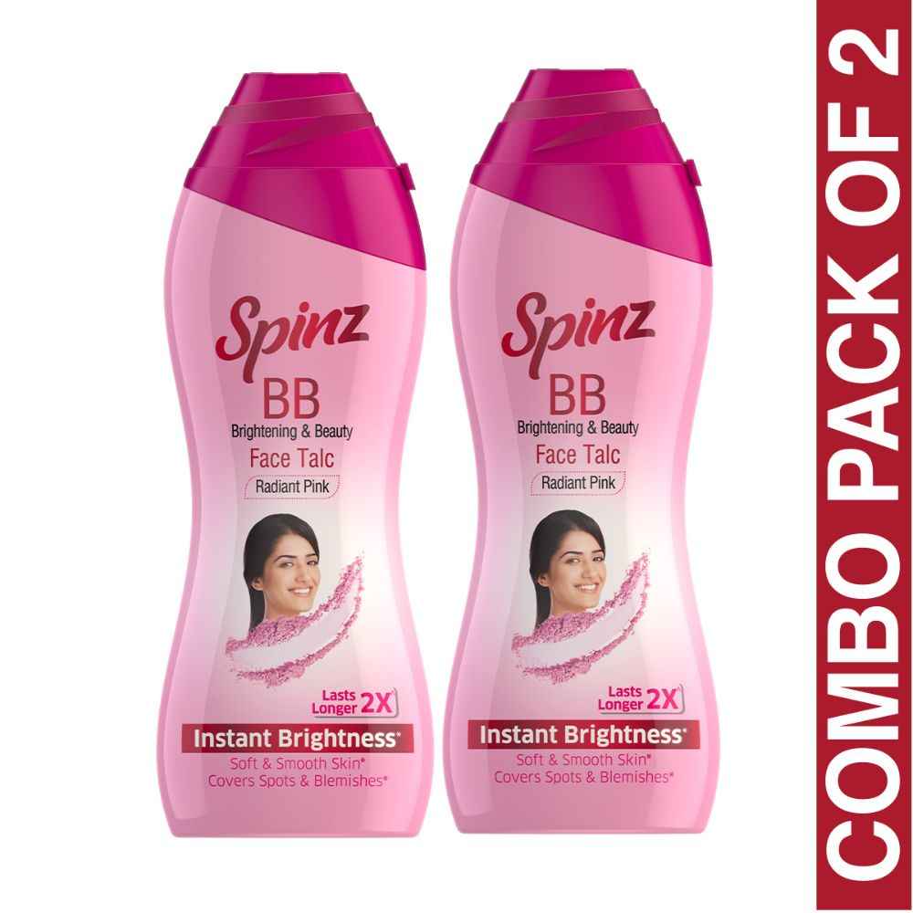 Buy COMBO PACK OF 2 SPINZ BB BRIGHTENING & BEAUTY FACE TAIC RADIANT PINK INSTANT BRIGHTNESS SOFT & SMOOTH SKIN COVERS SPOTS & BLEMISHES LASTS LONGER 2X - Purplle
