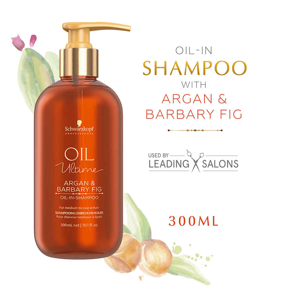 Buy Schwarzkopf Professional Oil Ultime | Argan & Barbary Fig Oil-In Shampoo | For Coarse Hair | 300 ml - Purplle