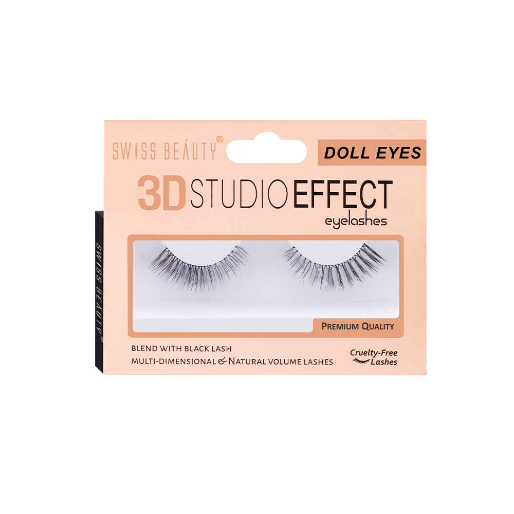 Buy Swiss Beauty 3D Studio Effect Eyelashes Doll Eyes - Purplle