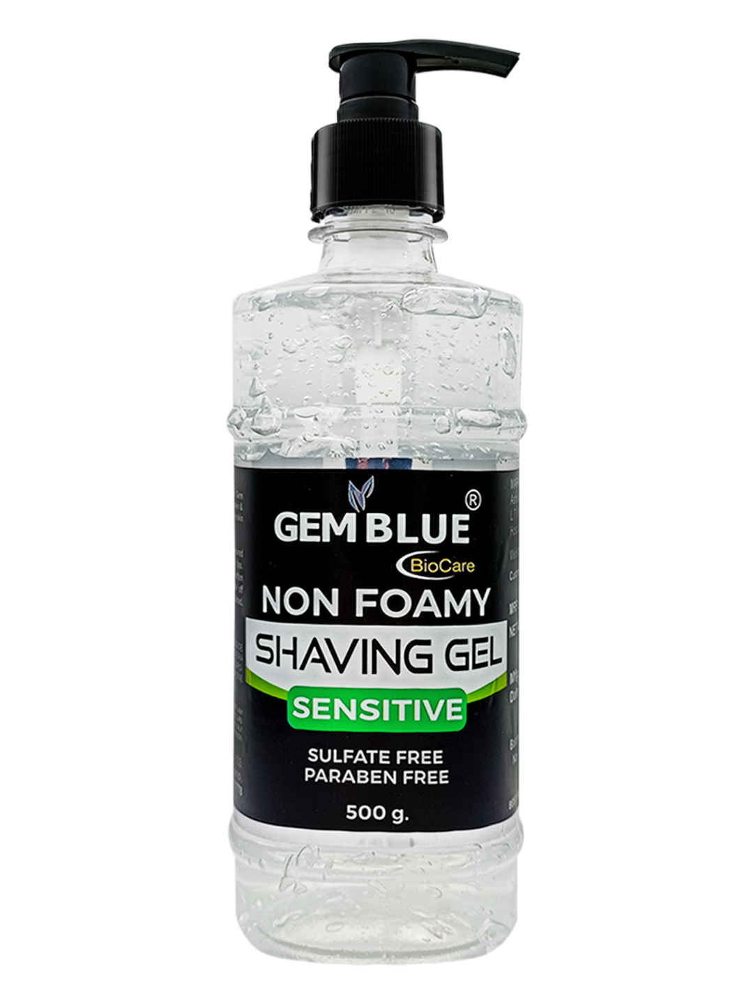 Buy Gemblue Biocare Sensitive Non Foamy Shaving Gel for Men , 500 gm - Purplle
