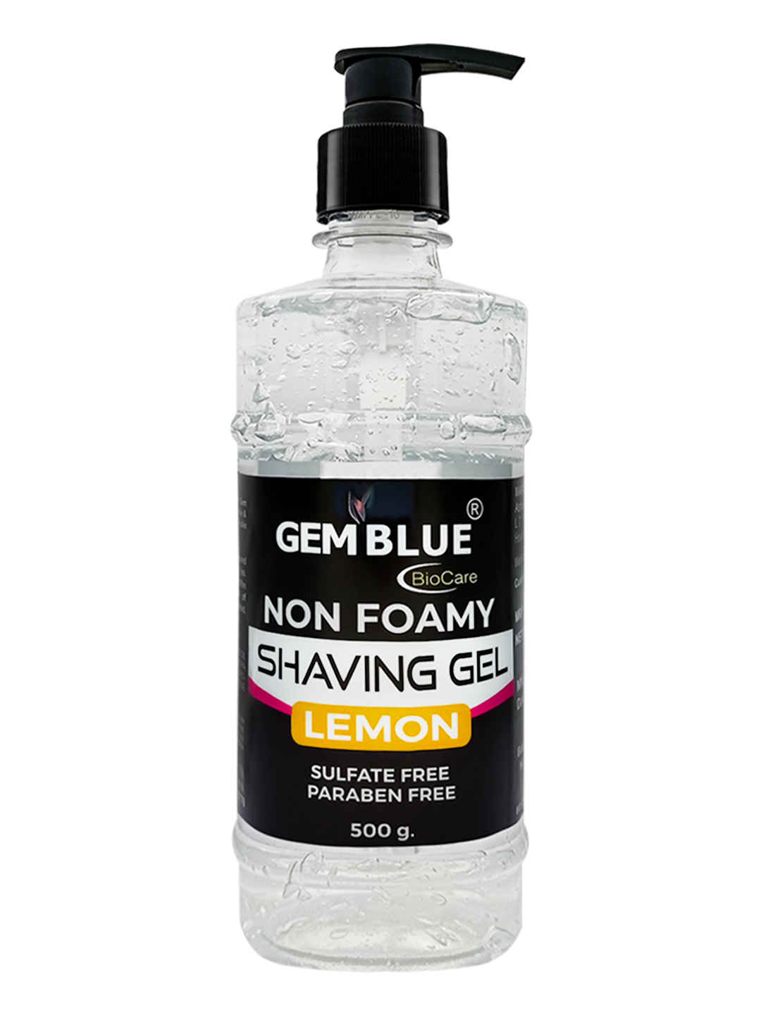 Buy Gemblue Biocare Lemon Non foamy Shaving Gel for Men , 500 gm - Purplle