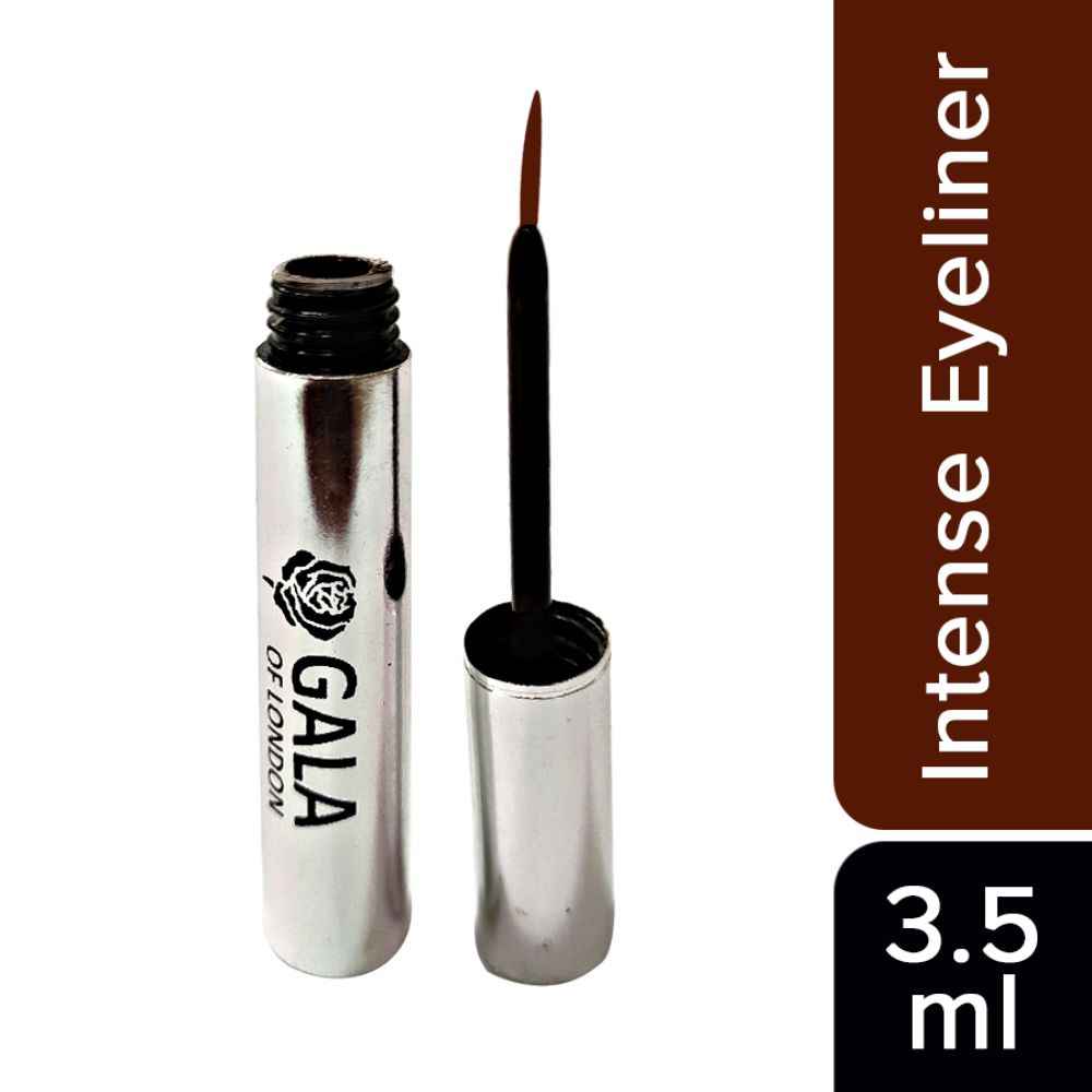 Buy Gala of London Liquid Eyeliner (Waterproof) Intense Eyeliner - Chocolate Brown - Purplle