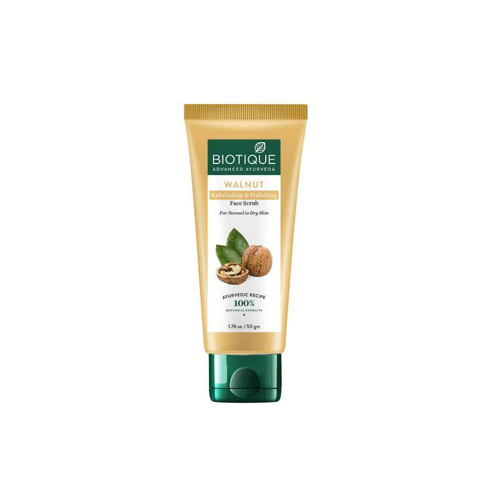 Buy Biotique Walnut Exfoliating & Polishing Face Scrub (50 gm) - Purplle