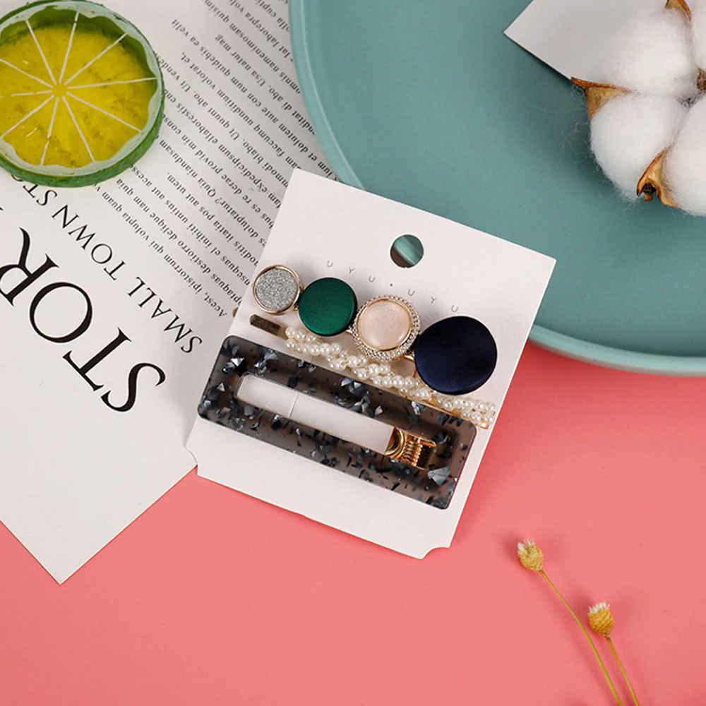 Buy Jewels Galaxy Stylish Pearl Gold Plated Hairclips for Women/Girls - Purplle