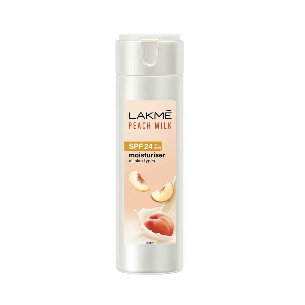 Buy Lakme Peach Milk Moisturizer SPF 24 PA++|| Enriched with Vitamin E | Improves Skin Texture | 200 ml - Purplle