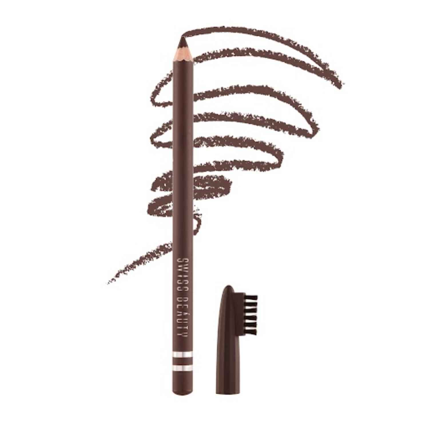 Buy Swiss Beauty Eyebrow pencil - Dark-Brown (1.5 gm) - Purplle