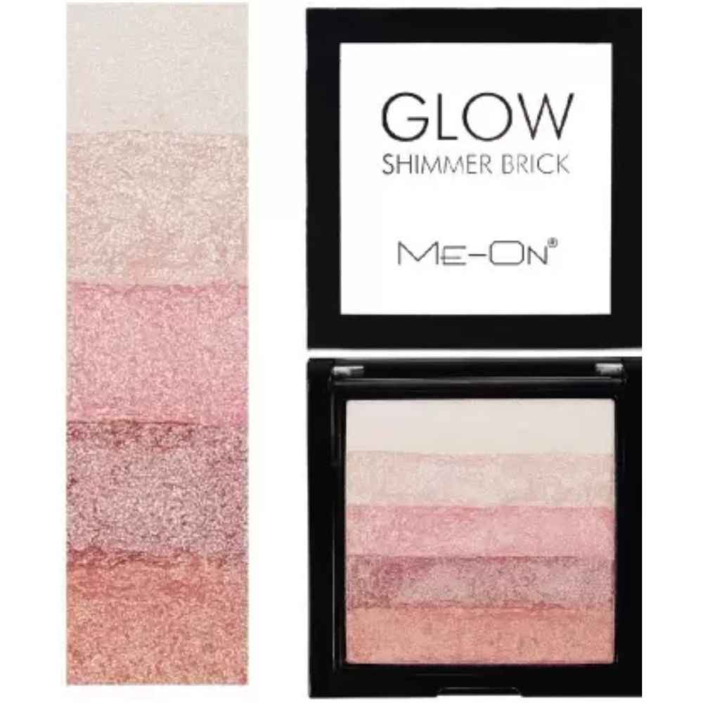 Buy Me-On Glow Shimmer Brick Highlighter Shade#3 - Purplle