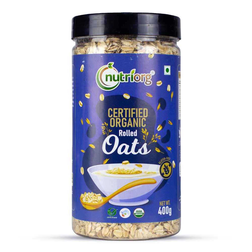Buy Nutriorg Organic Rolled Oats 400g - Purplle