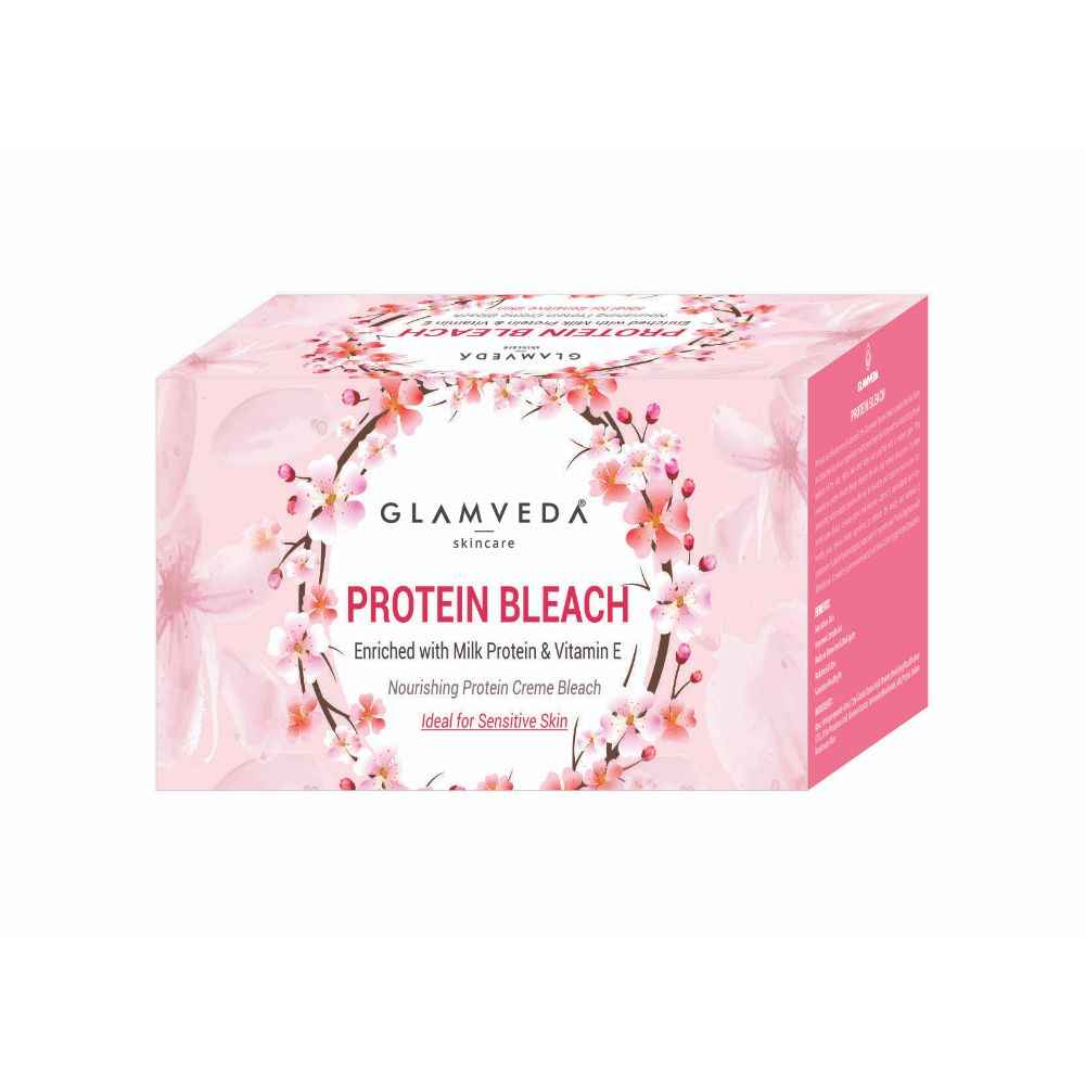 Buy Glamveda Protein Bleach With Vitamin E & Milk (300 g) - Purplle