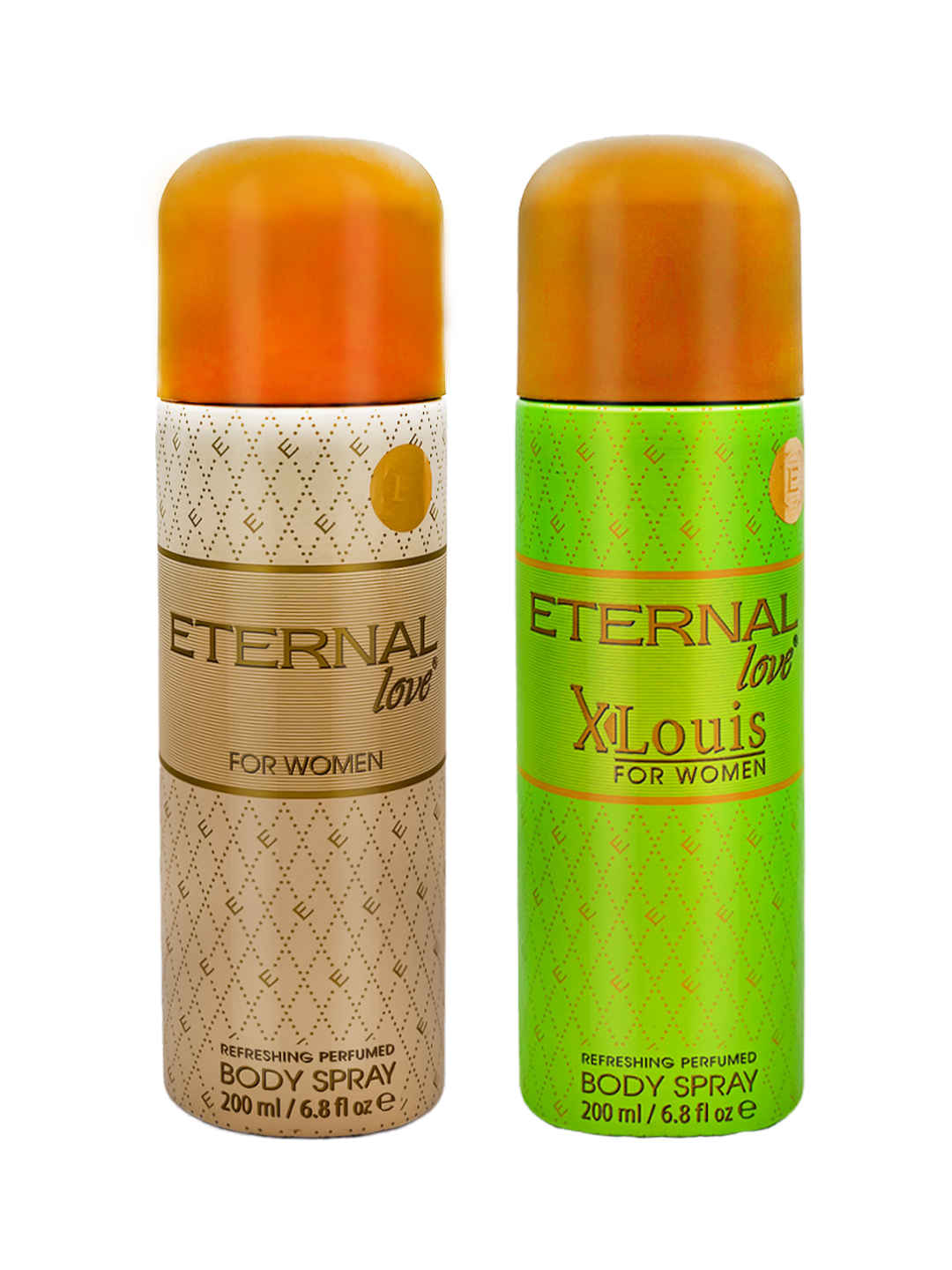 Buy ETERNAL Love for Women Deodorant Perfumed Bodyspray, 200ml & X-Louis for Women Deodorant Perfumed Bodyspray, 200ml - Purplle