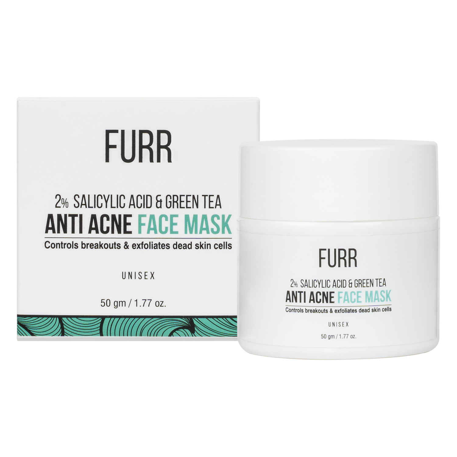 Buy FURR 2% Salicylic Acid & Green Tea Anti Acne Face Mask - Purplle