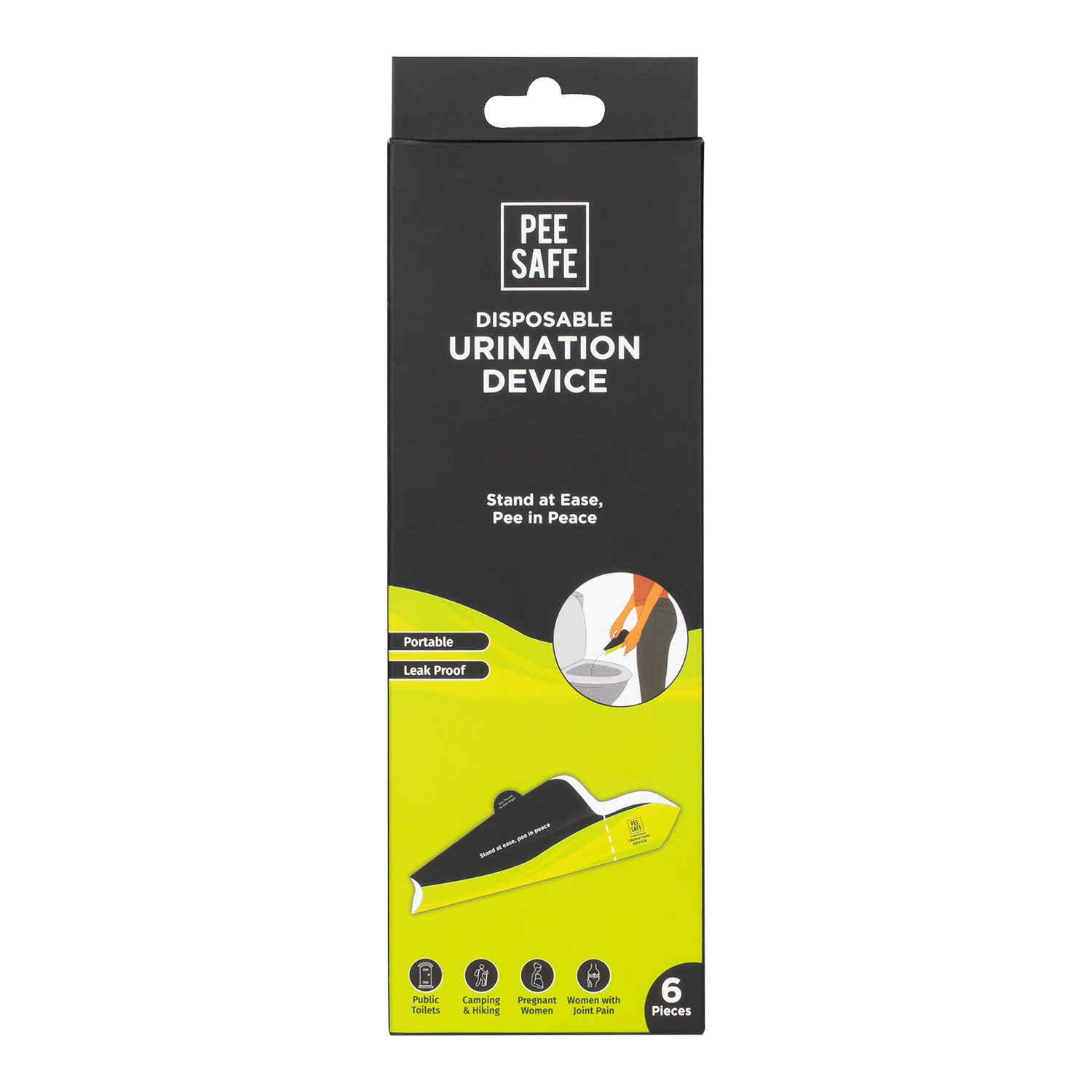 Buy Pee Safe Foldable & Disposable Female Urination Device | For Women, Pregnant Women, Joint Pain Patients & Travelers | Easy To Carry | Reduces The Risk Of UTI | Travel Friendly | Leak-proof | Pack Of 6 - Purplle