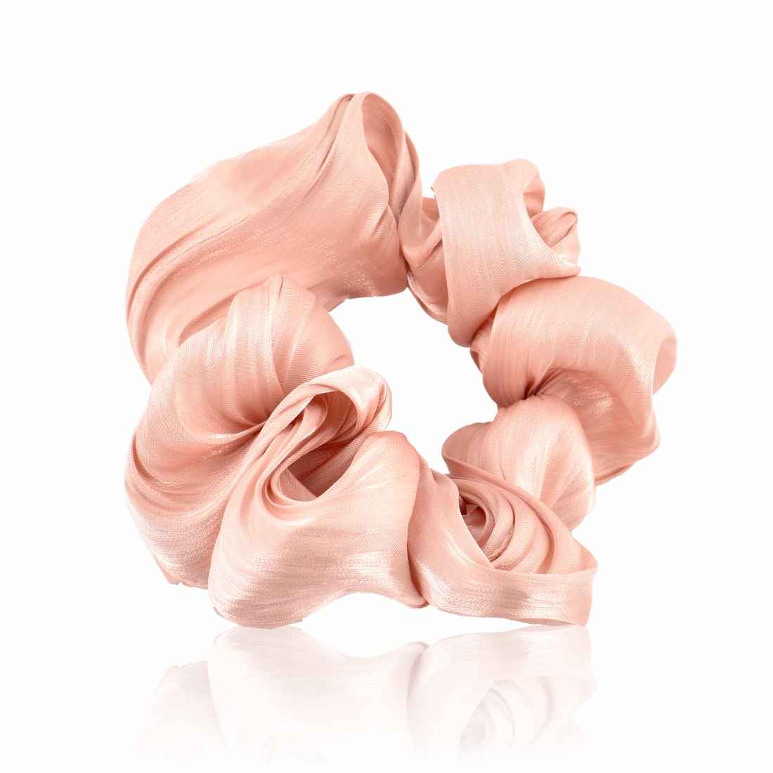 Buy GUBB Hair Scrunchie for Women, Elastic Hair Band - Peach Swirl - Purplle