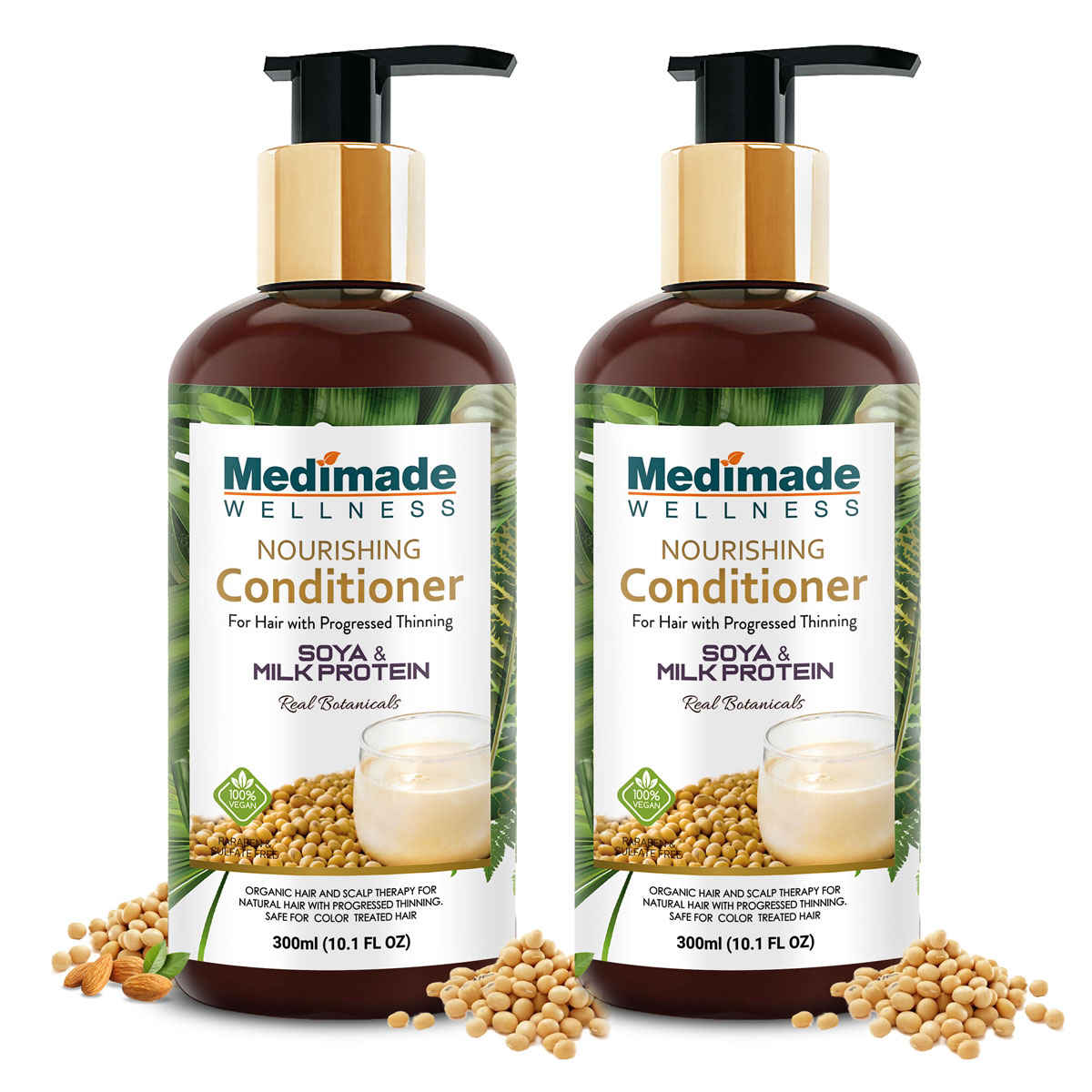 Buy Medimade Soya and Milk Protein Hair Conditioner - 300 ml X 2 ( Pack of 2 ) - Purplle