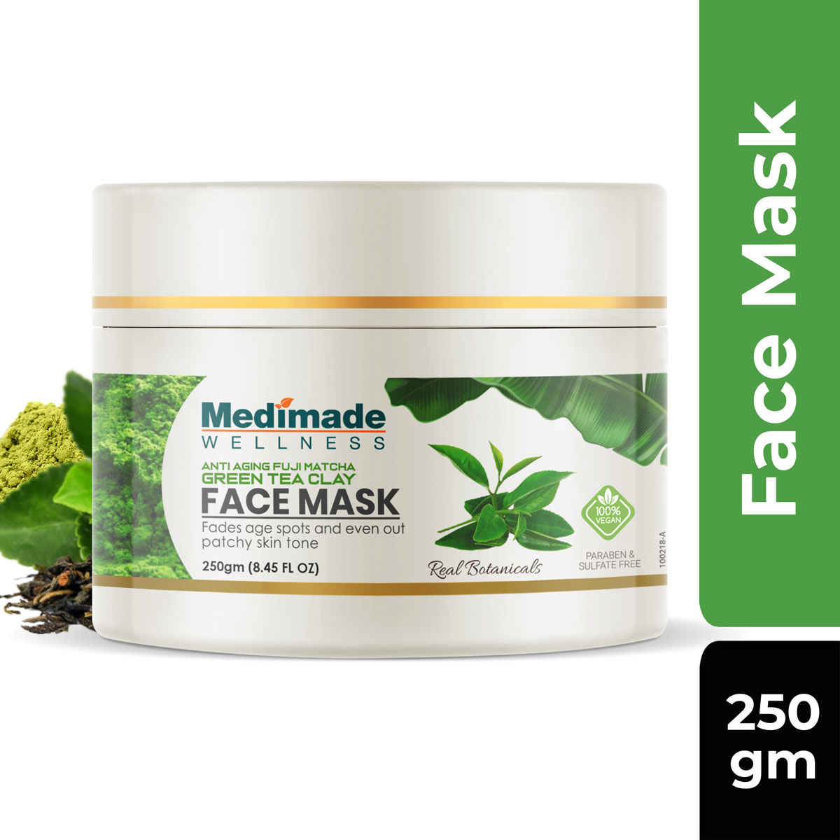 Buy Medimade Anti Aging Fuji Matcha Green Tea Clay Face Mask - 250 gm - Purplle