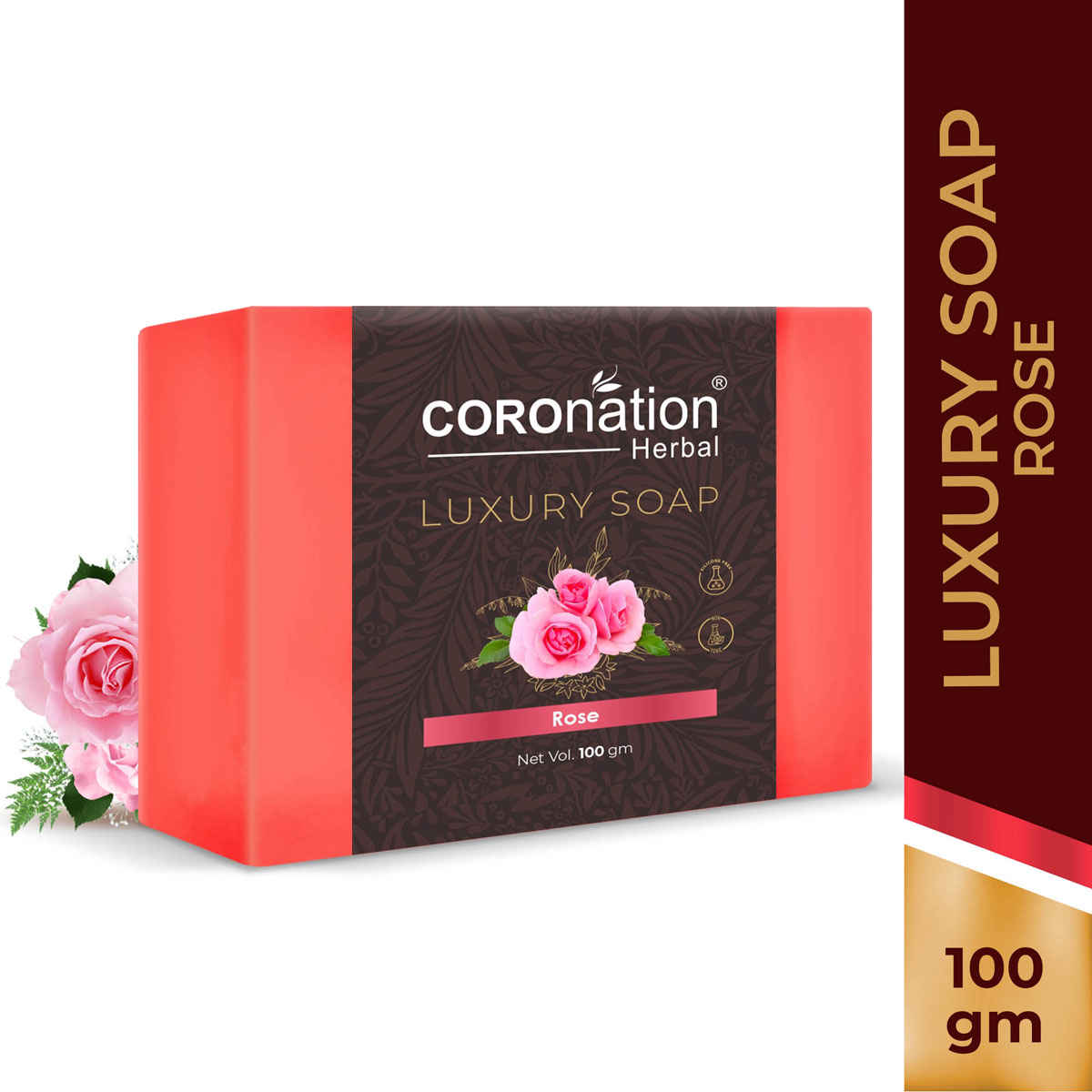 Buy COROnation Herbal Pink Rose Luxury Soap - 100 gm - Purplle