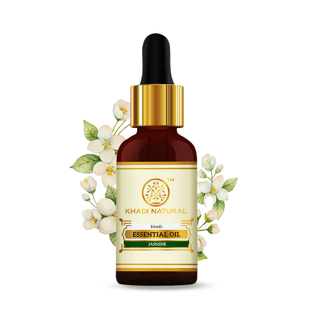 Buy Khadi Natural Jasmine Essential Oil| Enhances Skin Elasticity (15ml) - Purplle