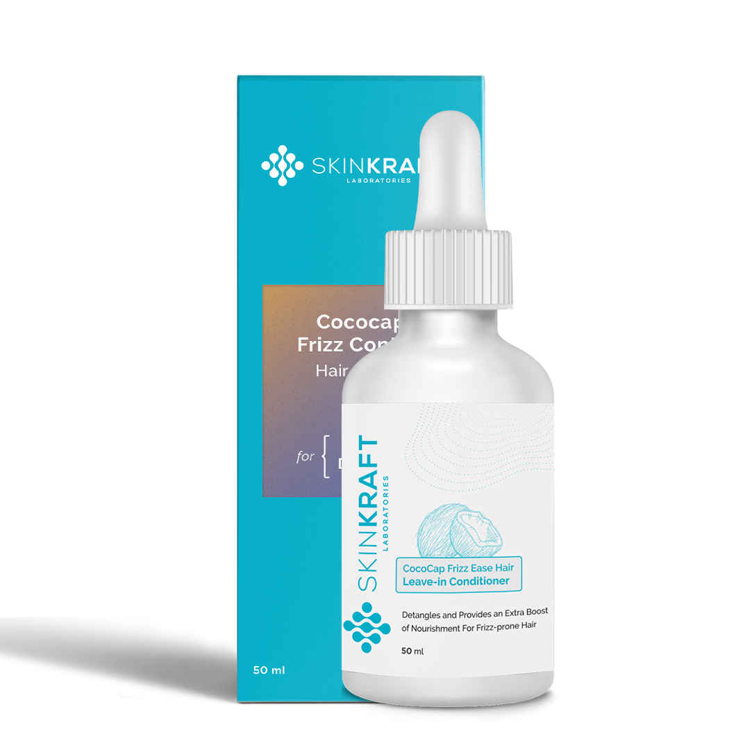 Buy SkinKraft Customized Hair Serum For Dry Frizzy Hair - Cococap Frizz Ease Leave In Conditioner For Hair Smoothing - 50 ml - Purplle