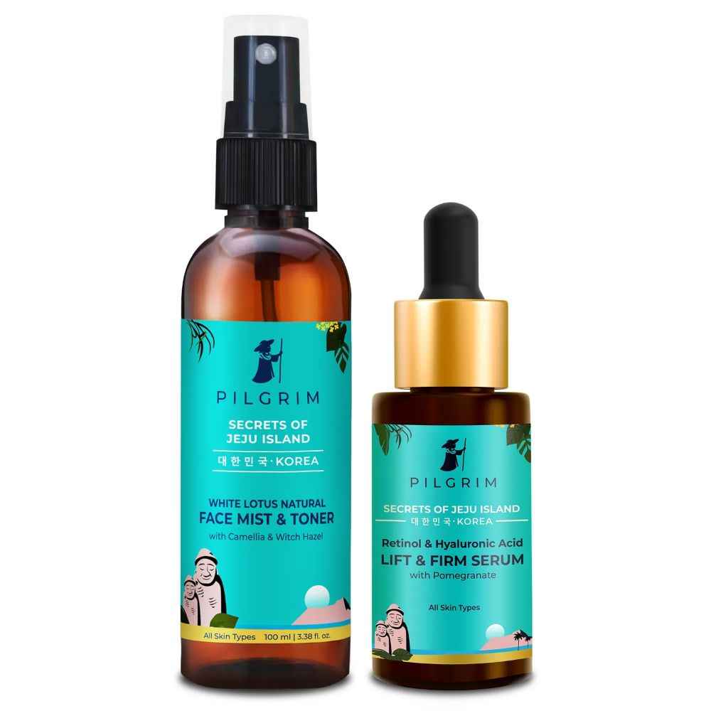 Buy Pilgrim Pore Care Kit For Pore Tightening & Cleansing | Anti Ageing (Pack of 2) - Purplle