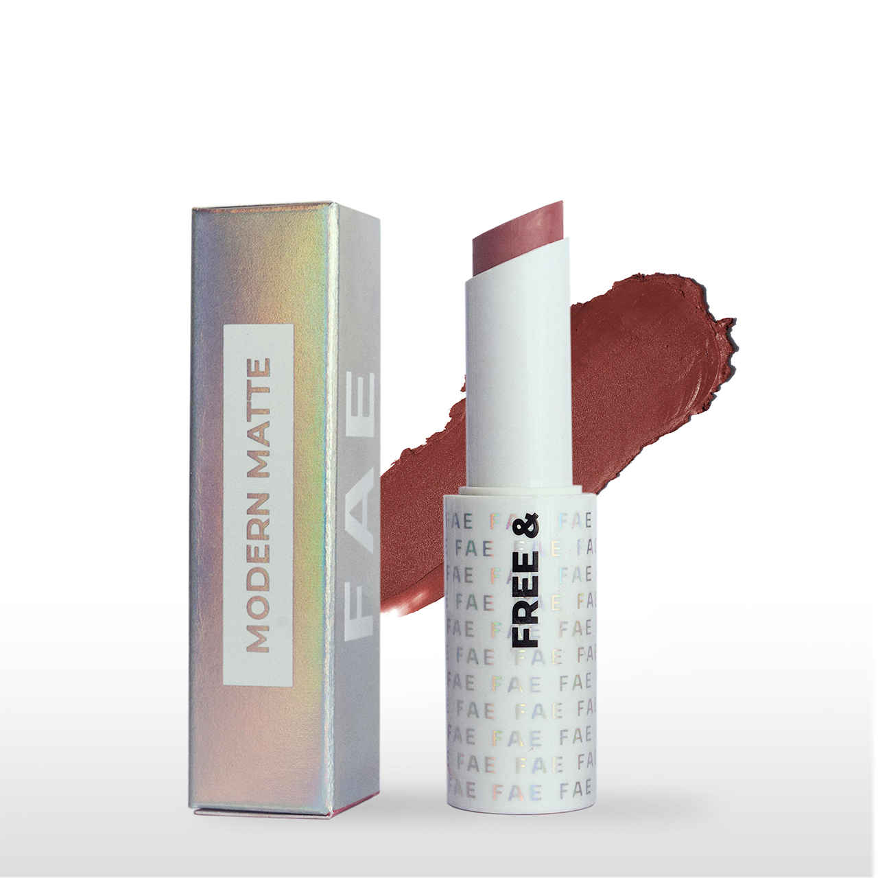 Buy FAE Beauty Rose Brown Modern Matte Lipstick|High Coverage|One Stroke Application|Comfortable Hydrating|Longwear|Matte|Vegan|(Shade Awkward) - Purplle