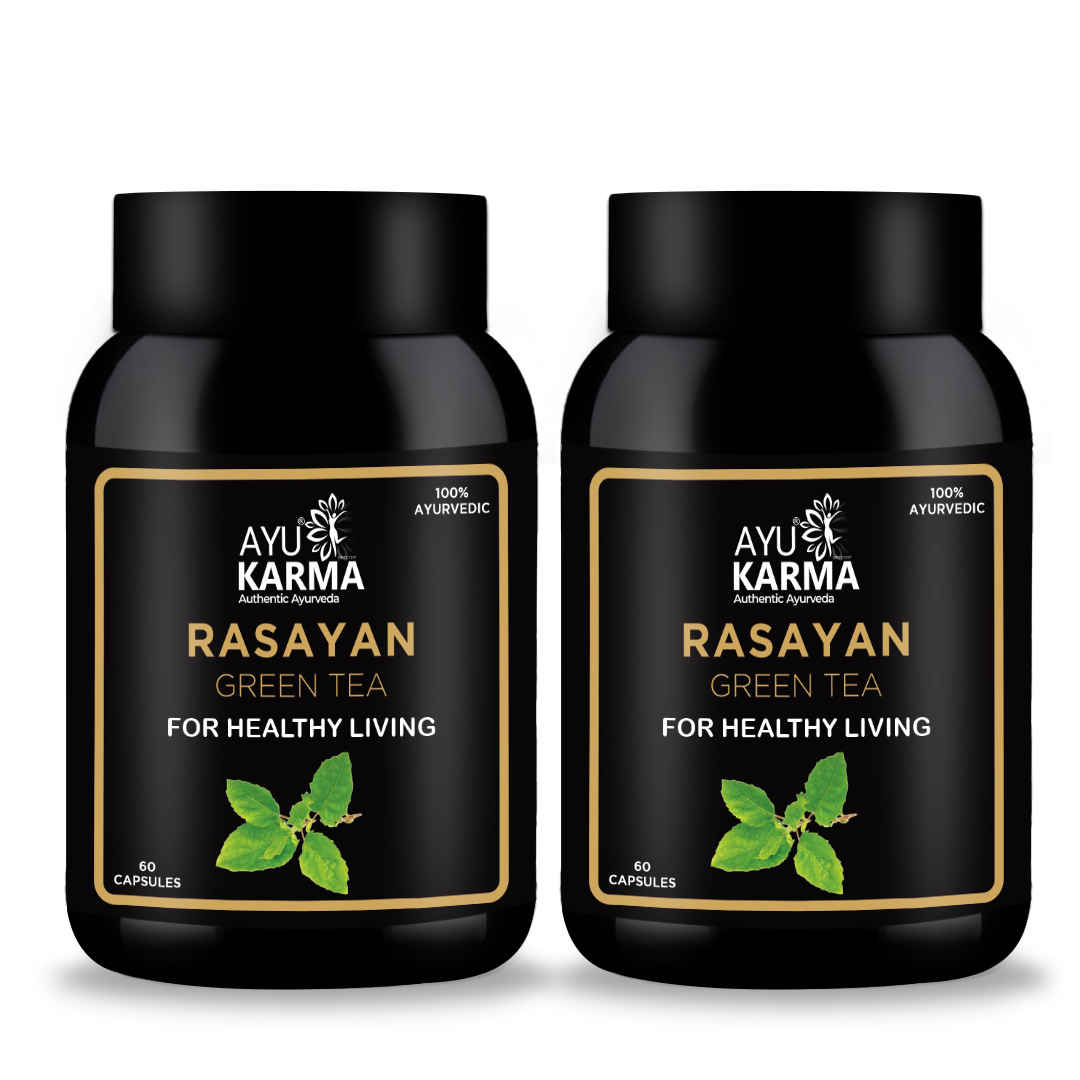 Buy Ayurkarma Karma Rasayan Green Tea for Weight Loss and Improve Metabolism (Pack of 2) - Purplle