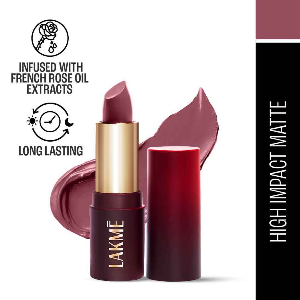 Buy Lakme Cushion Matte Lipstick, Mauve Envy, 4.5g - Purplle