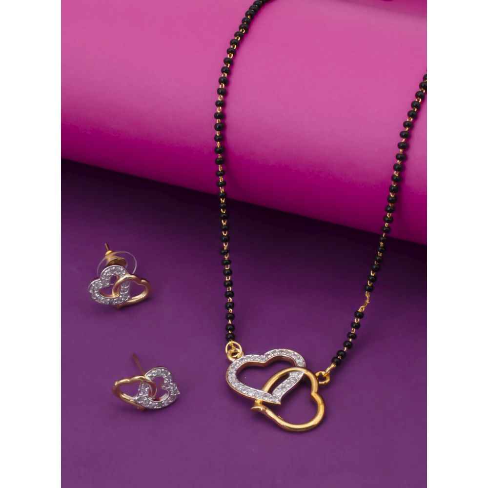 Buy Sukkhi Adorable Gold Plated Mangalsutra Set for Women - Purplle