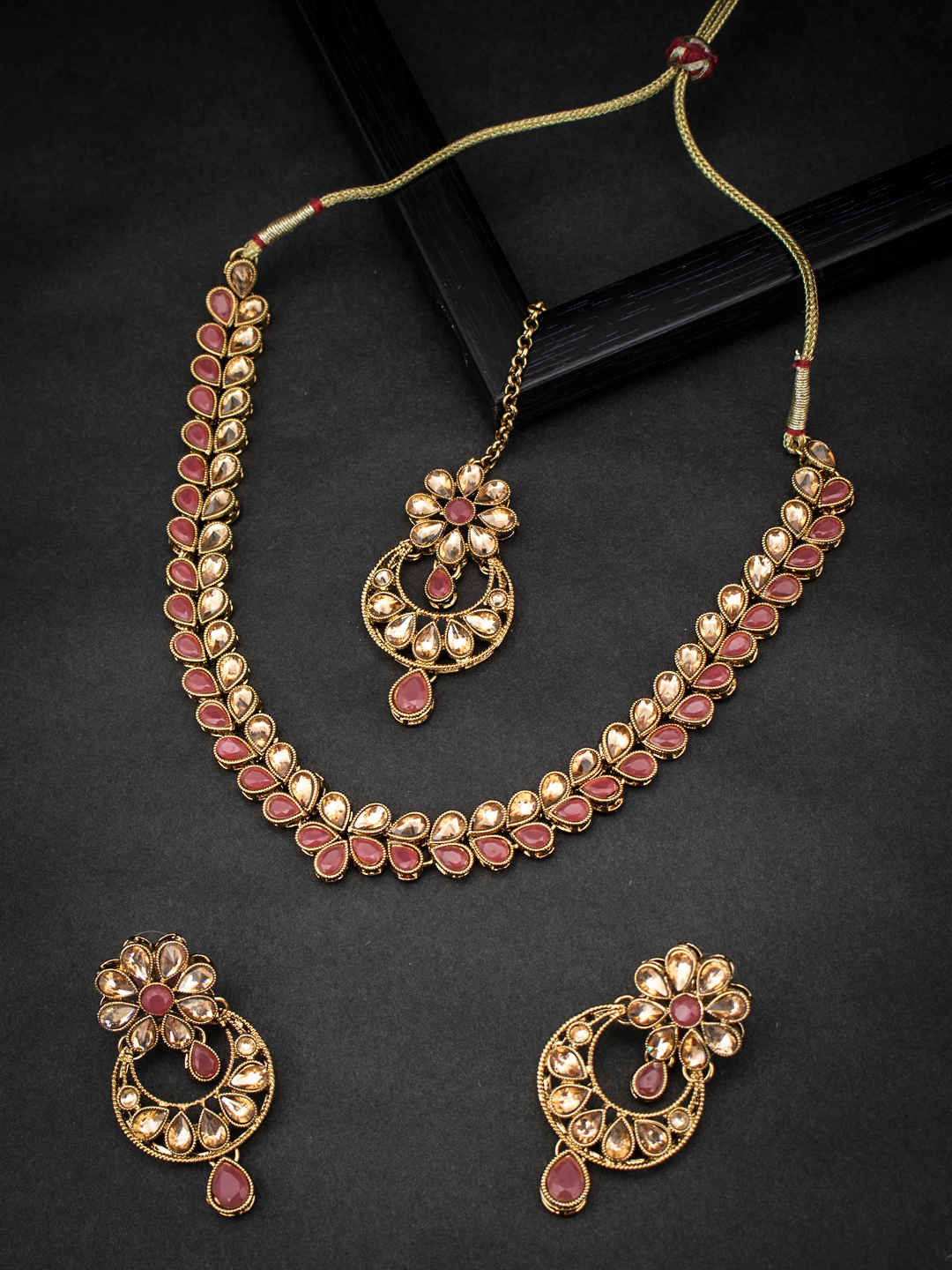 Buy Sukkhi Lovely LCT Gold Plated Choker Necklace Set for Women - Purplle