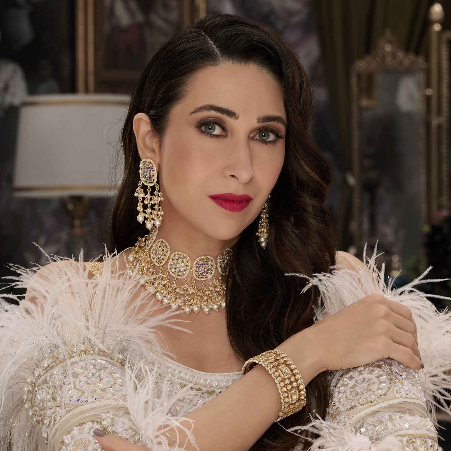 Buy Sukkhi Sensational Kundan Gold Plated Pearl Choker Necklace Set for Women - Purplle