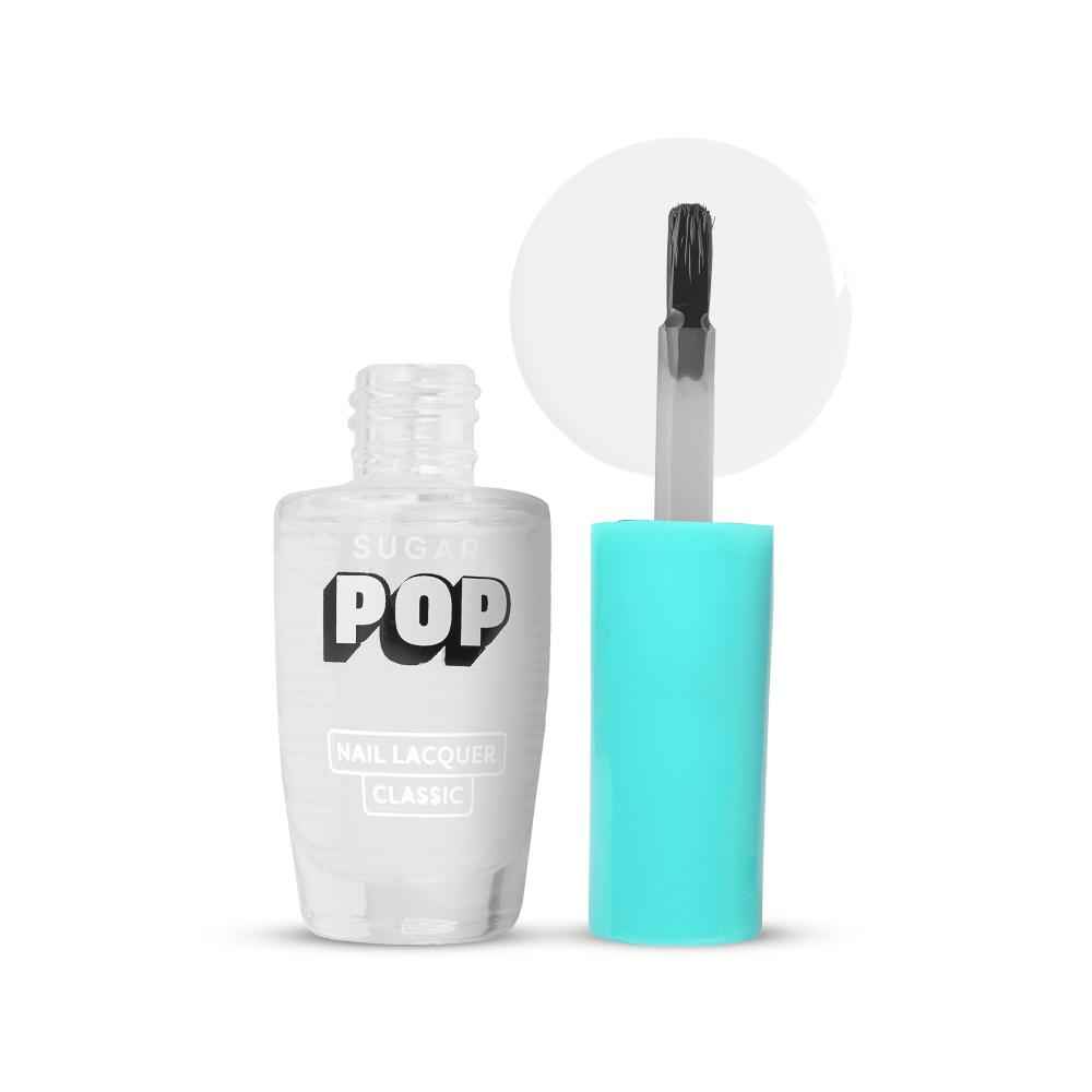 Buy SUGAR POP Nail Lacquer 27 Crystal Clear (Clear) | Dries In 45 Seconds | Chip-Resistant | Glossy Finish | High Shine | Nail Polish For Women, 10 ml - Purplle