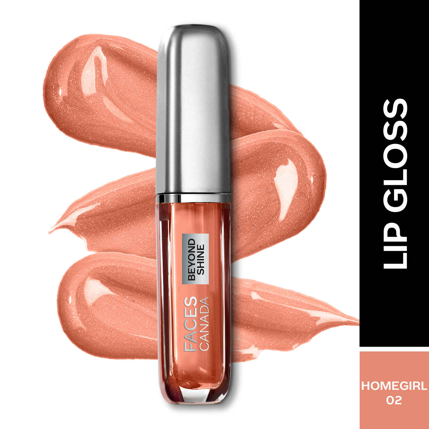 Buy FACES CANADA Beyond Shine Lip Gloss - Homegirl, 3 ml | Lightweight Non-Sticky Texture For Plump & Glossy Lips | Instant Shine | Macadamia Oil For Hydration - Purplle