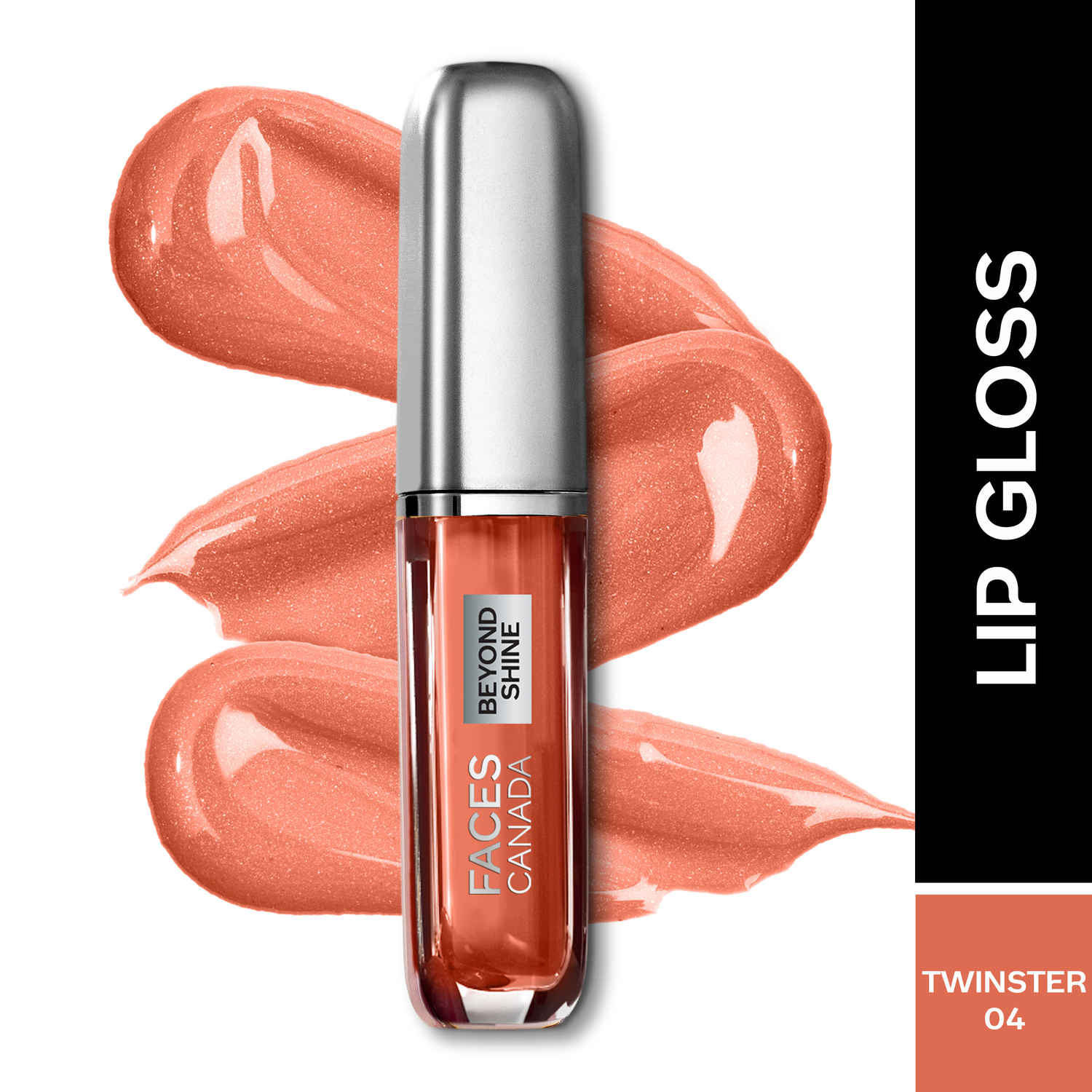 Buy FACES CANADA Beyond Shine Lip Gloss - Twinster, 3 ml | Lightweight Non-Sticky Texture For Plump & Glossy Lips | Instant Shine | Macadamia Oil For Hydration - Purplle