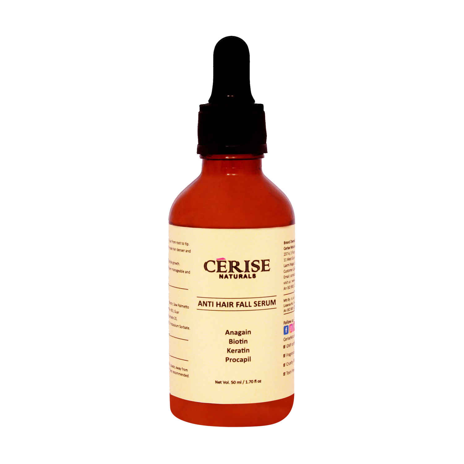 Buy Cerise Naturals Anti Hair Fall Serum - Purplle