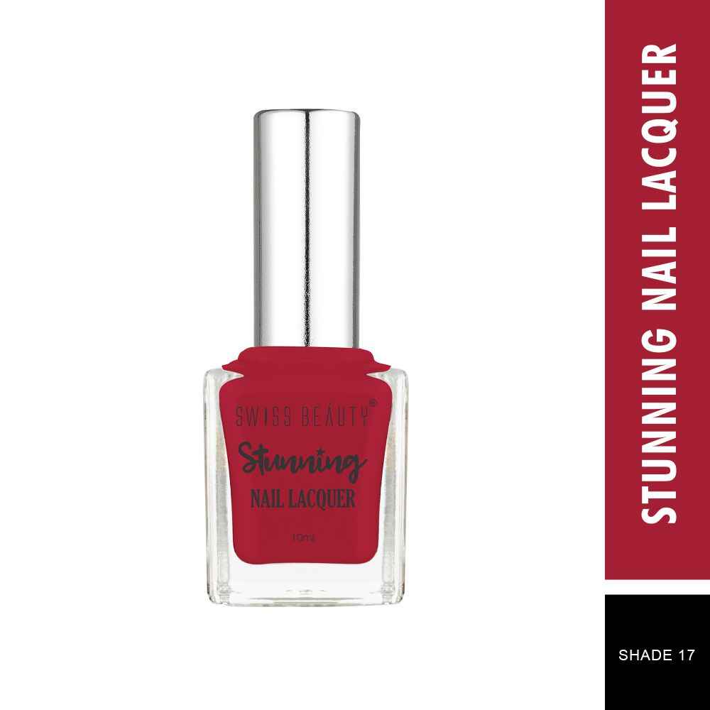 Buy Swiss Beauty Stunning Nail Lacquer 17 Exotic Red (10 ml) - Purplle