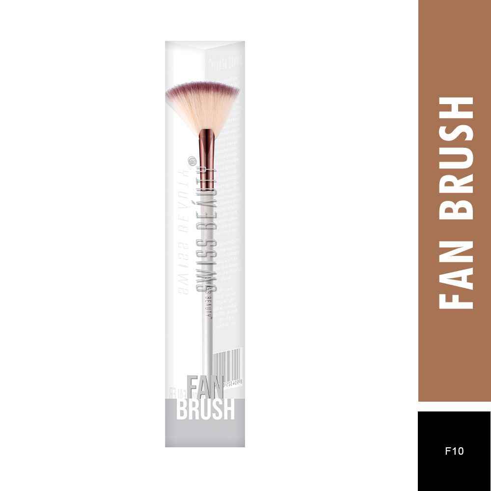 Buy Swiss Beauty Fan Brush 1 Pc - Purplle
