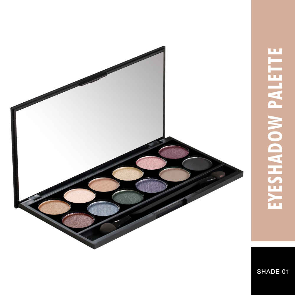 Buy Swiss Beauty Exclusive Eye Color Collection 12 Ultra Professional Eyeshadows - Multi-01 (10 g) - Purplle