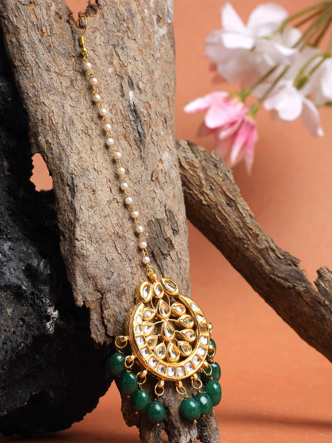 Buy Ruby Raang Kundan Maang Tikka - A380-110 - Purplle
